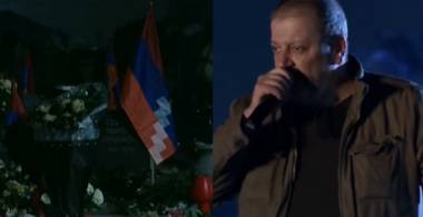 Դավիթ Ամալյանը Եռաբլուրում երգում էր զոհված որդու ու մյուս տղերքի համար