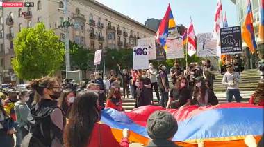 Ցեղասպանության ճանաչման պահանջով երթ Թբիլիսիում