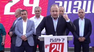 Ուղիղ. «Հայաստան» դաշինքի հանրահավաքը Գյումրիում